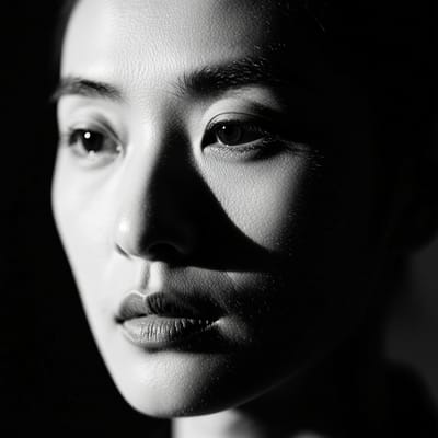 B&W Art Portrait